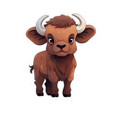 Buffalo Animal Cute Illustration