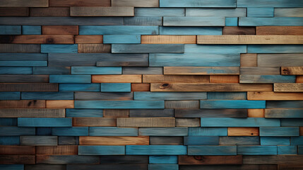 Oceanic Retro Wood Texture Harmony Background Ai Generative