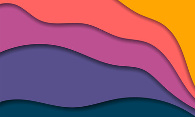 Colorful background, Modern 3d color layers, Background suitable for business, brochure, magazine booklet, website, poster, banner, cover