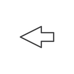 Left Arrow line icon