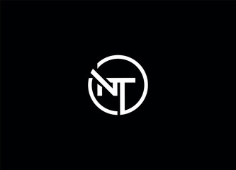 NT  initial logo design vector template and monogram logo
