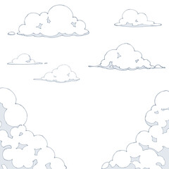 カットイラストセット_雲