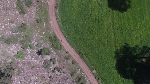 Mountain Bike Competition Aerial View