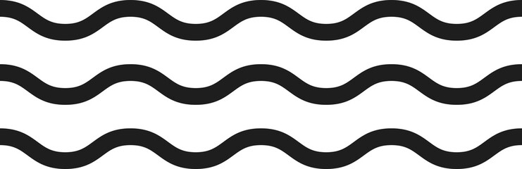 Hand drawn wavy lines, abstract memphis shape