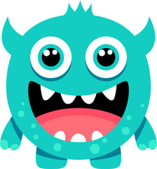 Comic funny beast, monster cute cartoon character