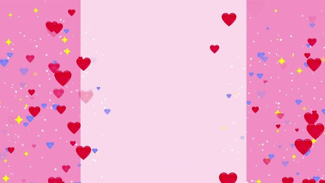 Valentine Heart Emoji Background Loop