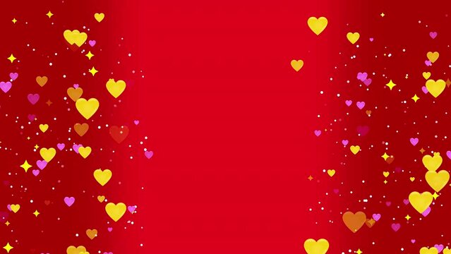 Heart Emoji Particle Background Loop