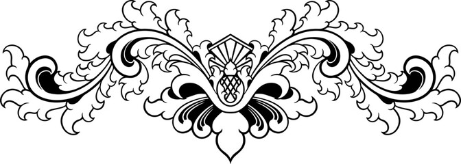 Vintage border ornament. vector illustration