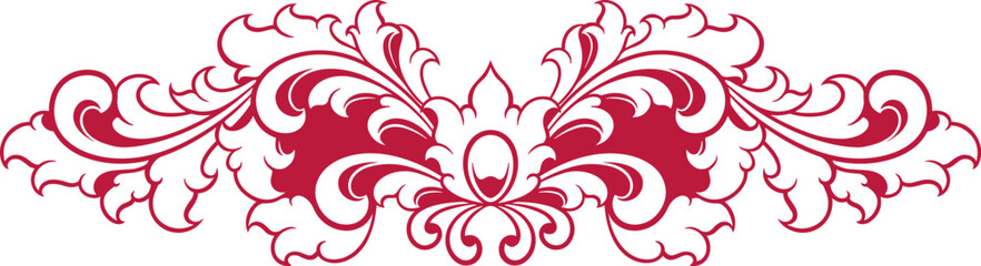Fototapeta premium Vintage border ornament. vector illustration