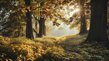 The rhythmic swaying of trees and gentle rustling of leaves creating a peaceful ambiance for your meditation practice.