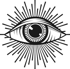 Illuminati eye vector magic witchcraft talisman