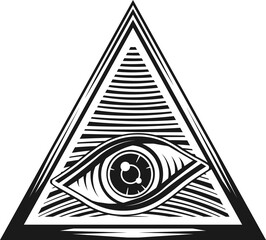 Eye of providence conspiracy theory magic talisman