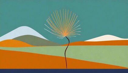 Background with abstract art minimalist and space for text or quote