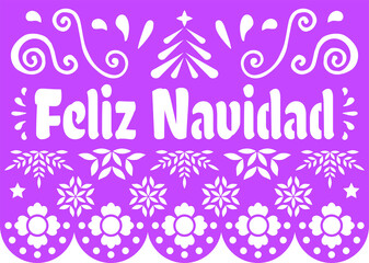 Feliz Navidad Mexican Christmas greeting card