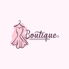 Luxury boutique logo vector templates 