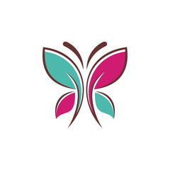 Fototapeta na wymiar Butterfly logo icon design template 