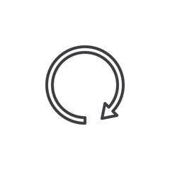 Clockwise Arrow line icon