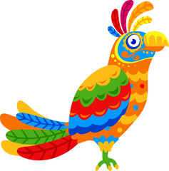 Parrot mexican tropical bright color plumage bird