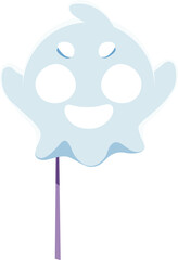 Ghost cartoon Halloween photo booth mask