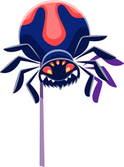 Spider web cartoon Halloween photo booth mask