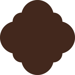 Mosque door gate shape brown silhouette icon