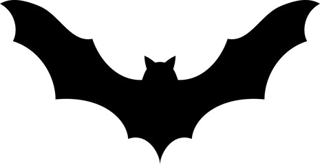 Spooky Halloween bat silhouette shape