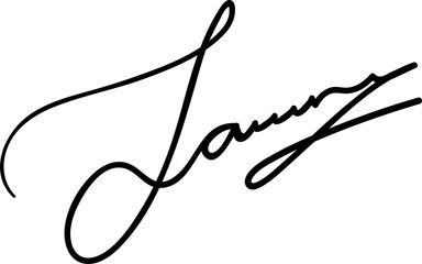 Personal signature, business autograph vector - obrazy, fototapety, plakaty
