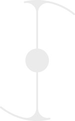 Line and circle geometry shape, abstract element