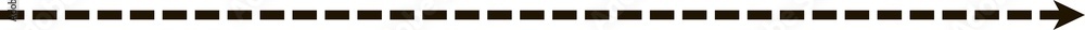 Poster Dashed horizontal line straight arrow