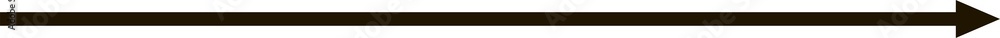 Poster Horizontal line straight arrow with pointer