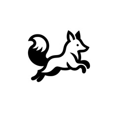 Vector Logo of a Playful Jumping Fox. Versatile Symbol of Energy and Craftsmanship for Logos, Branding, and Nature inspired Designs. High Quality Illustration, Isolated on a white Background.