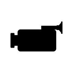 Vector film and camera icon logo vector design illustration