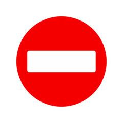 Vector stop sign icon notifications that do not do anything