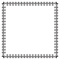 Vector elegant ornamental frame on white background