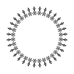 Vector ornamental frame on white background
