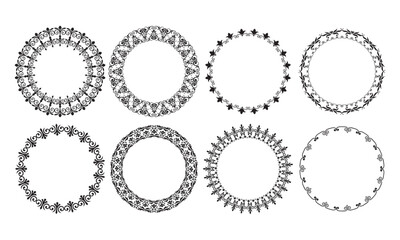 vector set of decorative ornamental frames