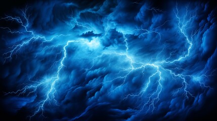 Dramatic Thunderstorm Skies with Intense Lightning Strikes