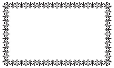 Vector elegant ornamental frame on white background