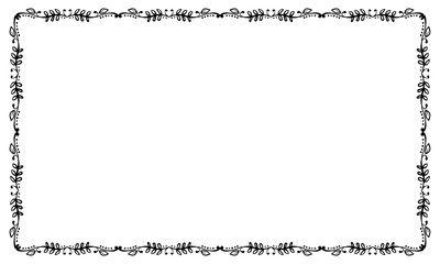 Obraz na płótnie Canvas Vector elegant ornamental frame on white background