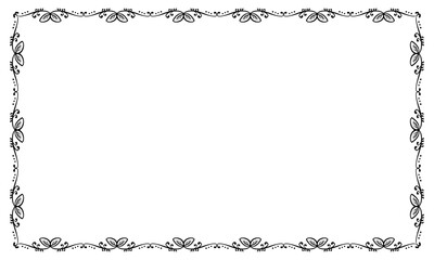 Obraz premium Vector elegant ornamental frame on white background