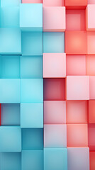 Abstract illustration of colorful cubes background