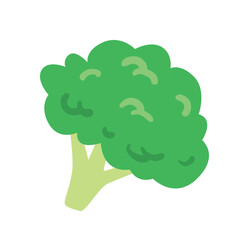 vector healthy green broccoli graphic illustration