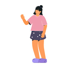 pose of half body person wearing pink clothes people