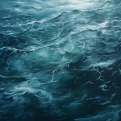 Obraz premium water texture, blue wavy water