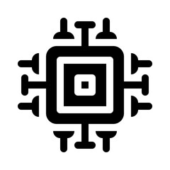 technology glyph icon