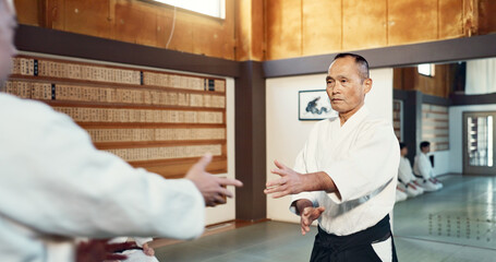 Japanese sensei, aikido and instructor for fighting, modern martial arts and class in self defence....