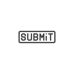 Submit Button line icon