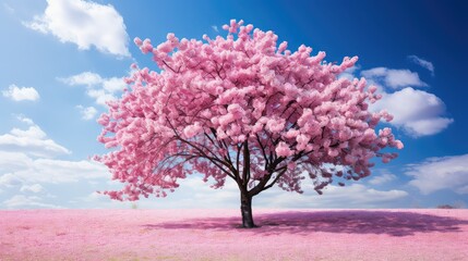 nature blossom spring background illustration vibrant colorful, fresh growth, blooming beauty...