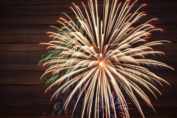 Obraz premium fireworks in the sky. 