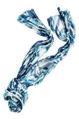 Blue scarf isolated